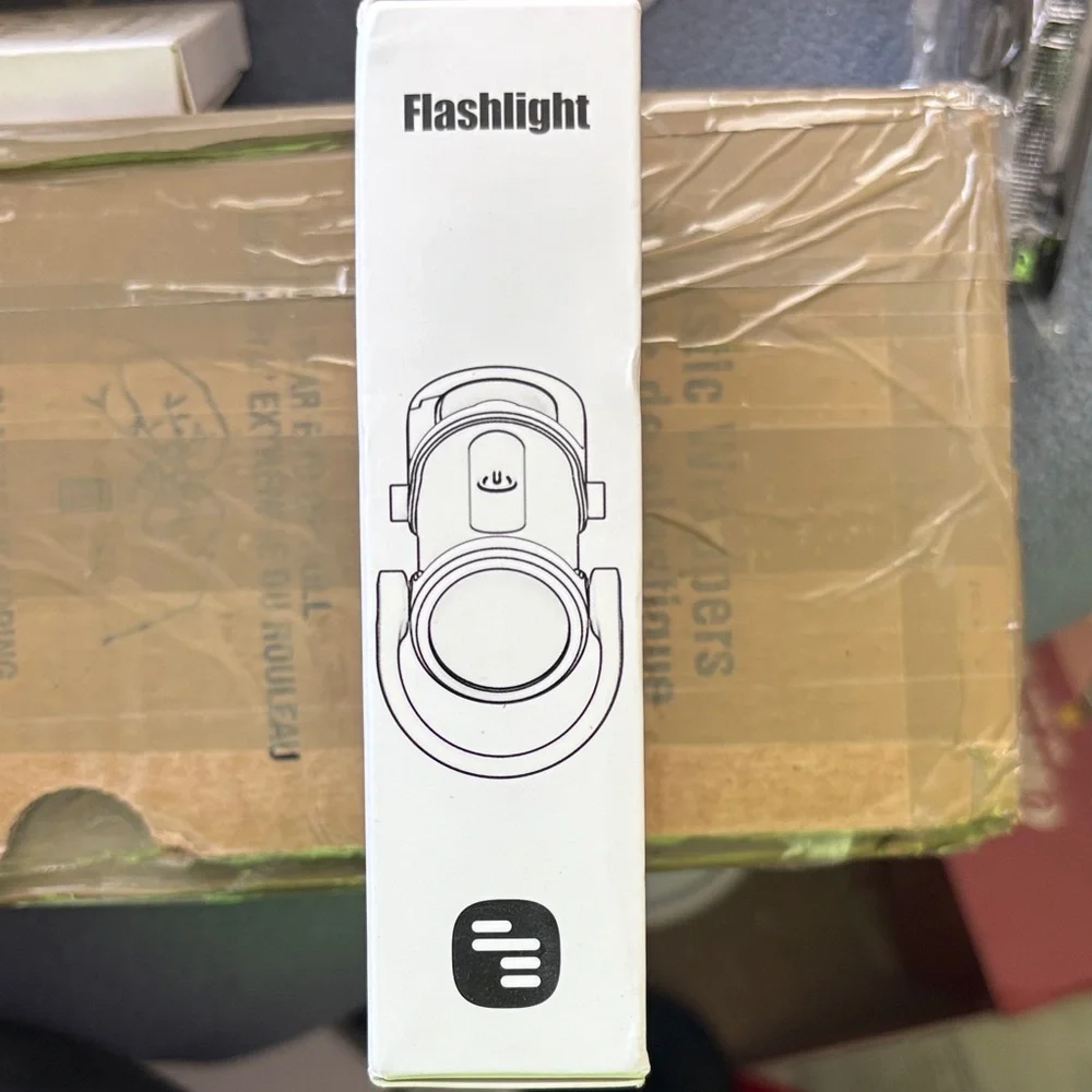 Compact Black Keychain Flashlight
